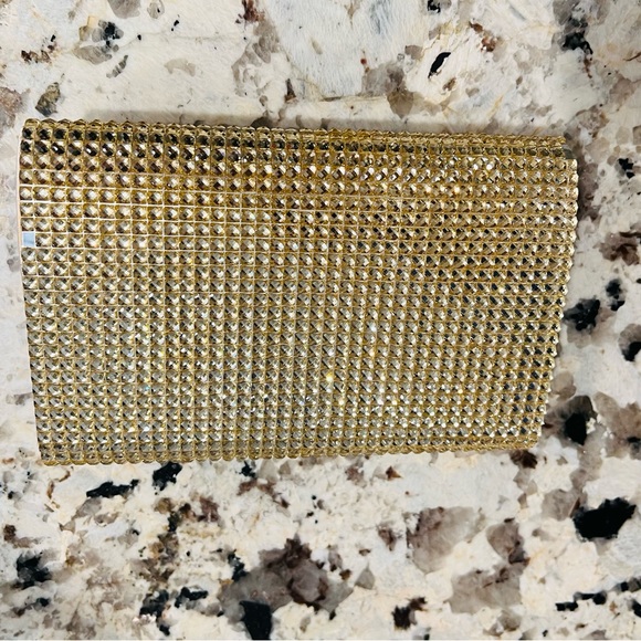 Gold embellished clutch. Le Chateau. Never used - clearly I have too many! - Picture 4 of 5